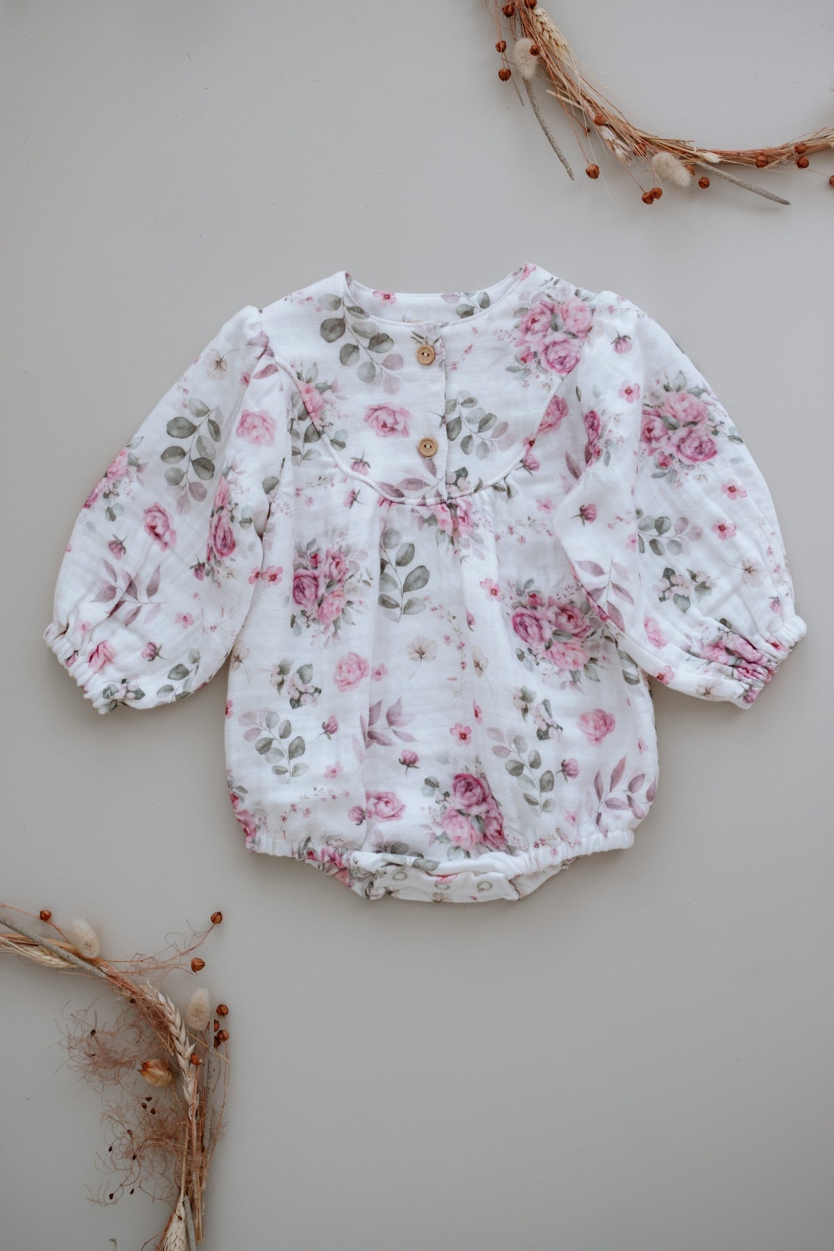 Flora Petal Muslin Baby Dress