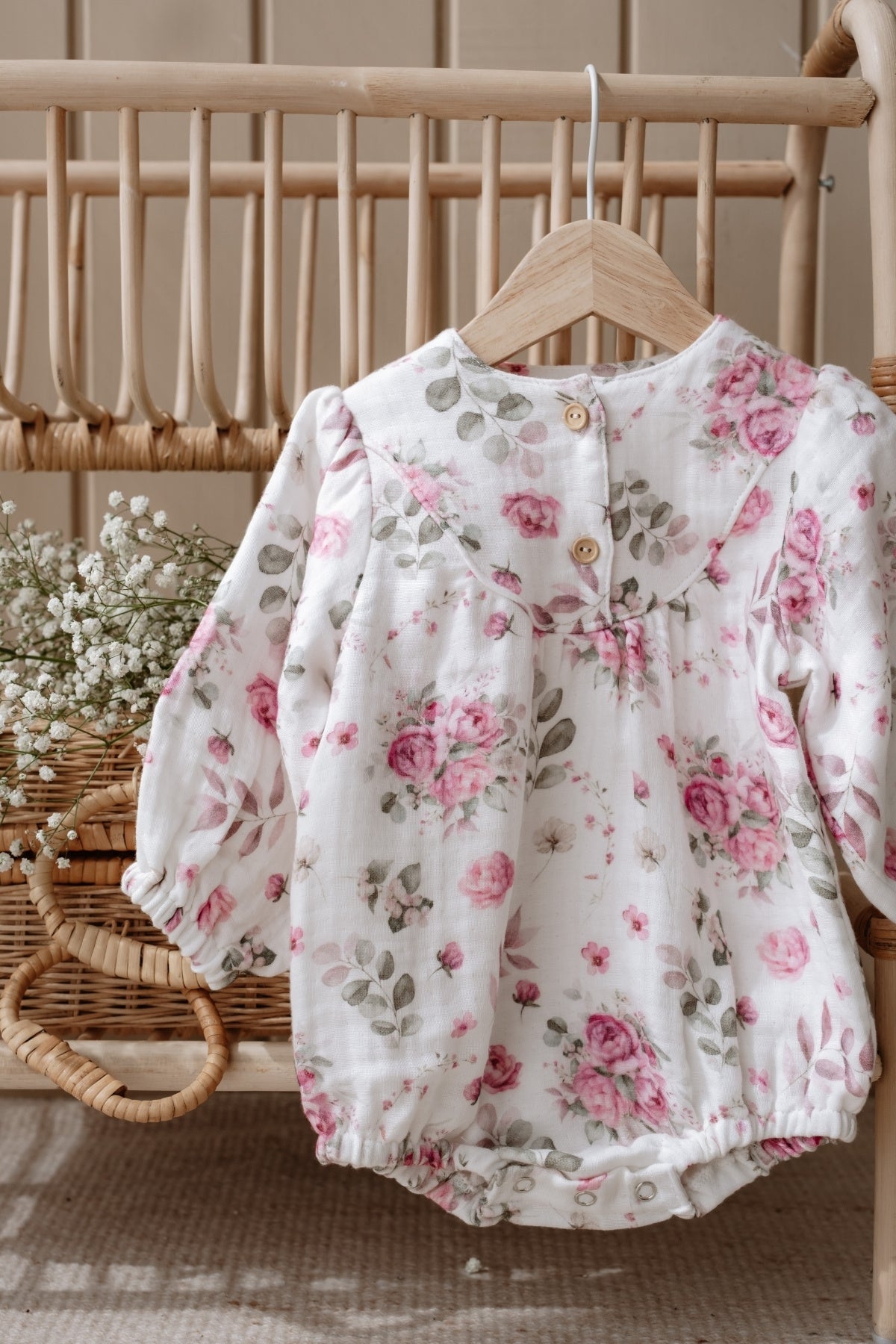 Flora Petal Muslin Baby Dress