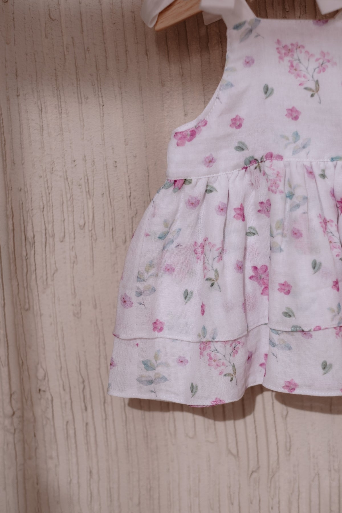 The Ivory Bloom Tie-Strap Dress