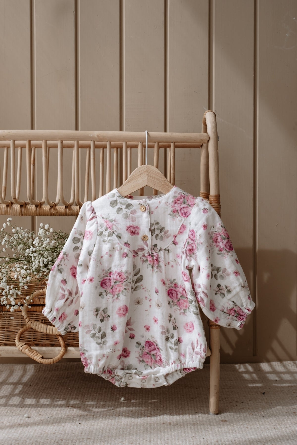 Flora Petal Muslin Baby Dress