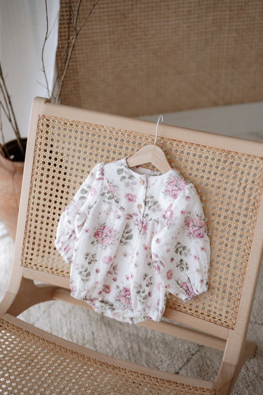 Flora Petal Muslin Baby Dress