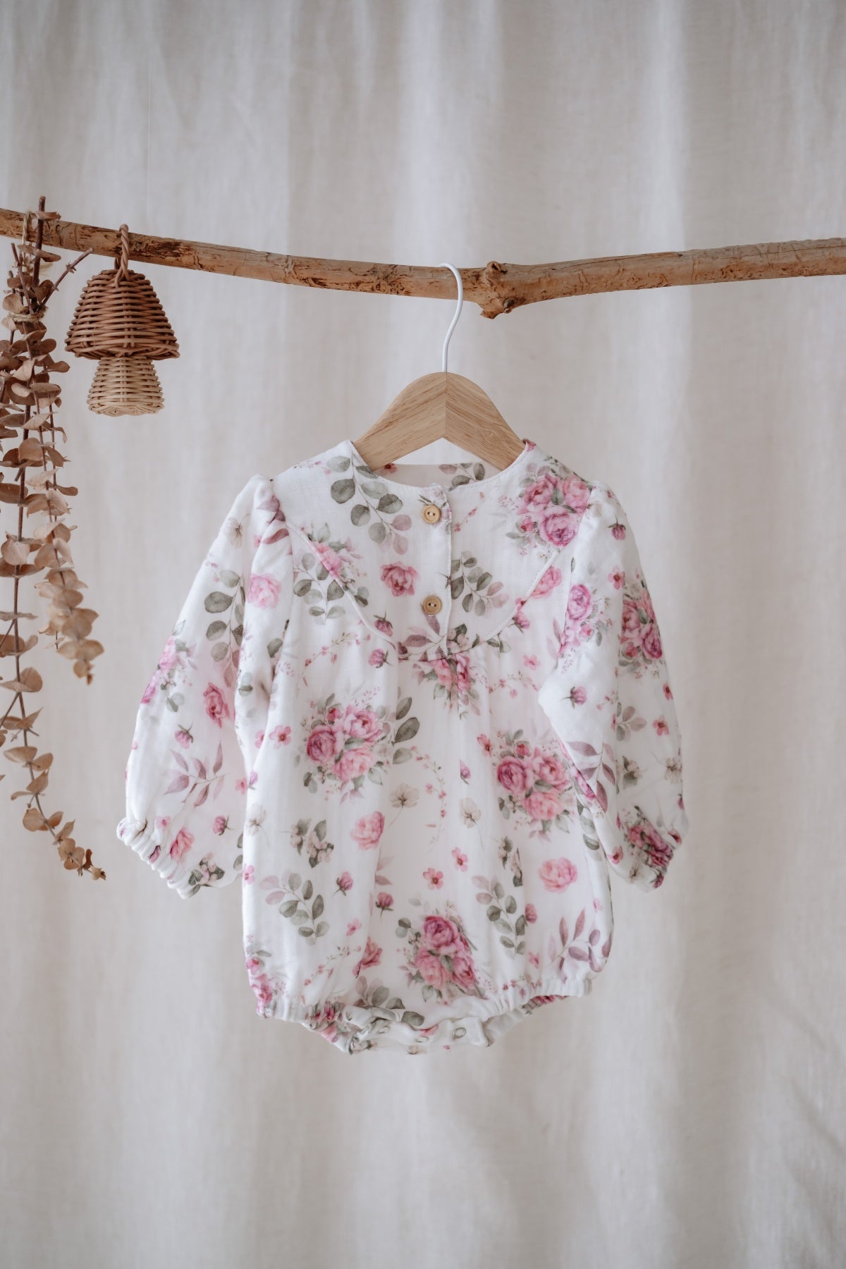 Flora Petal Muslin Baby Dress