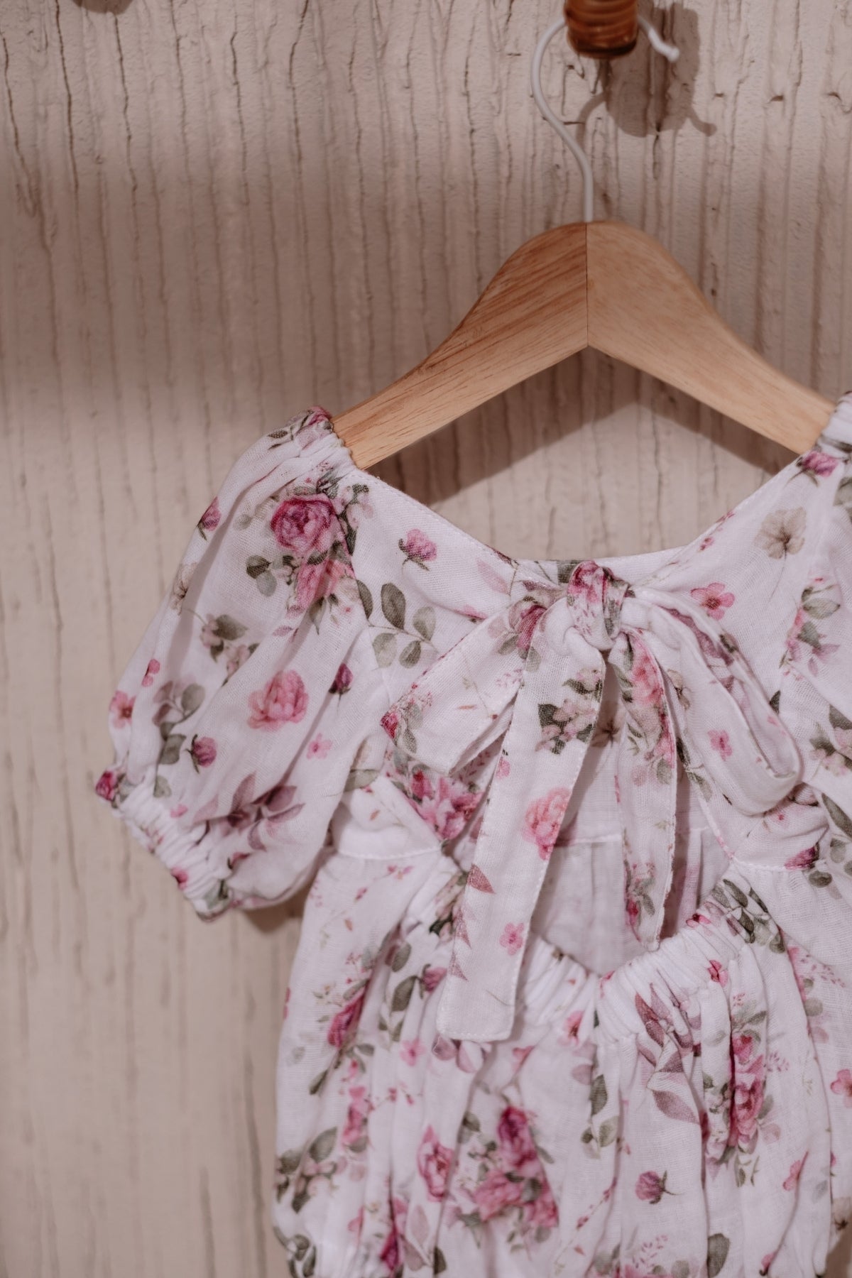 Wildflower Back-Bowed Baby Romper