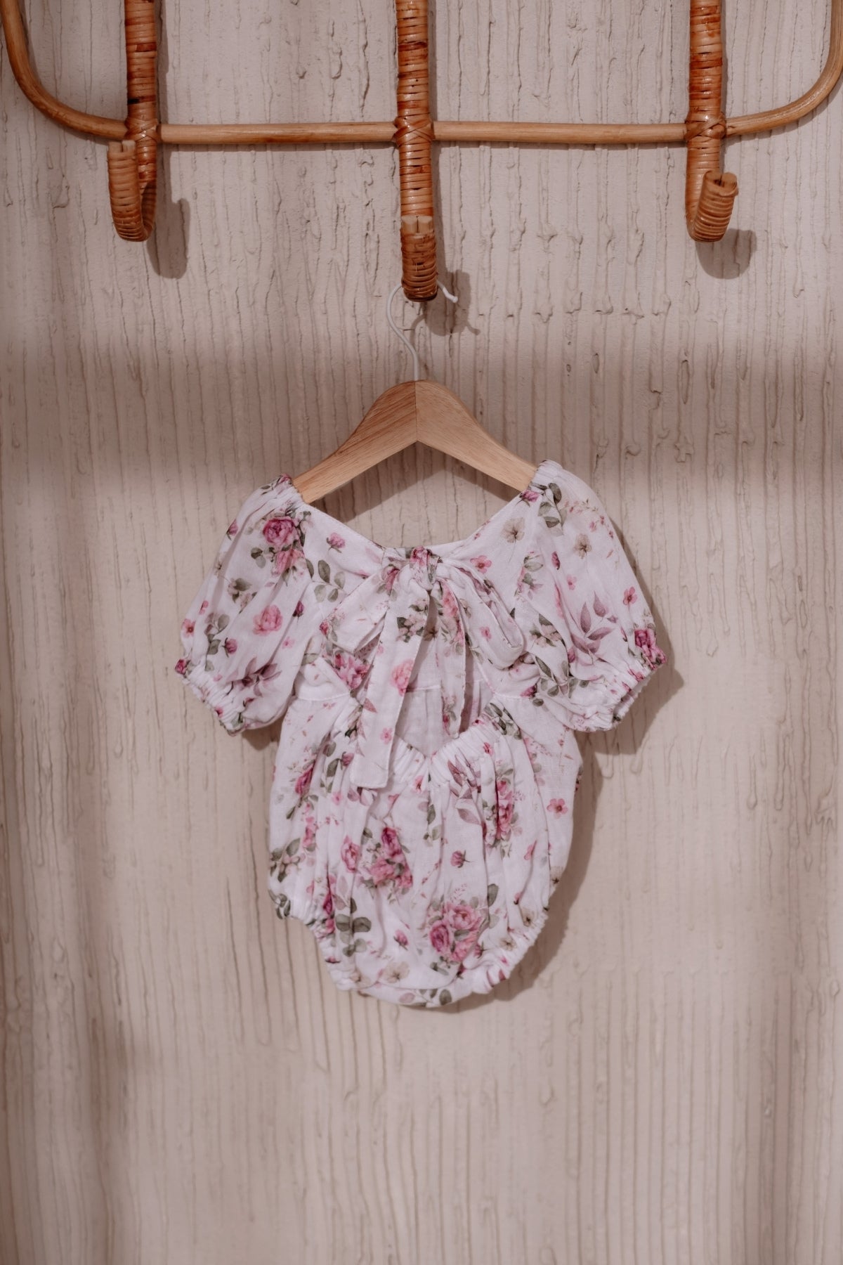 Wildflower Back-Bowed Baby Romper