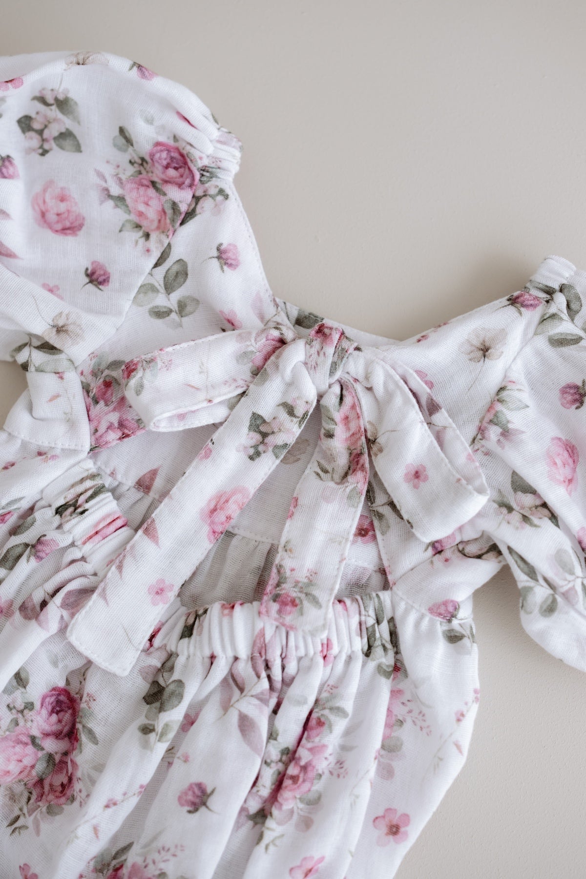 Wildflower Back-Bowed Baby Romper