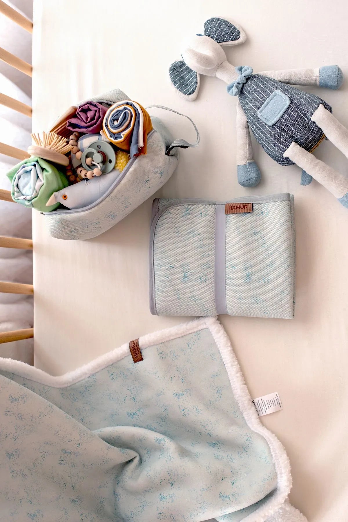 Adorable floral blanket perfect for swaddling or playtime