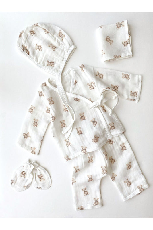 Soft teddy hospital set