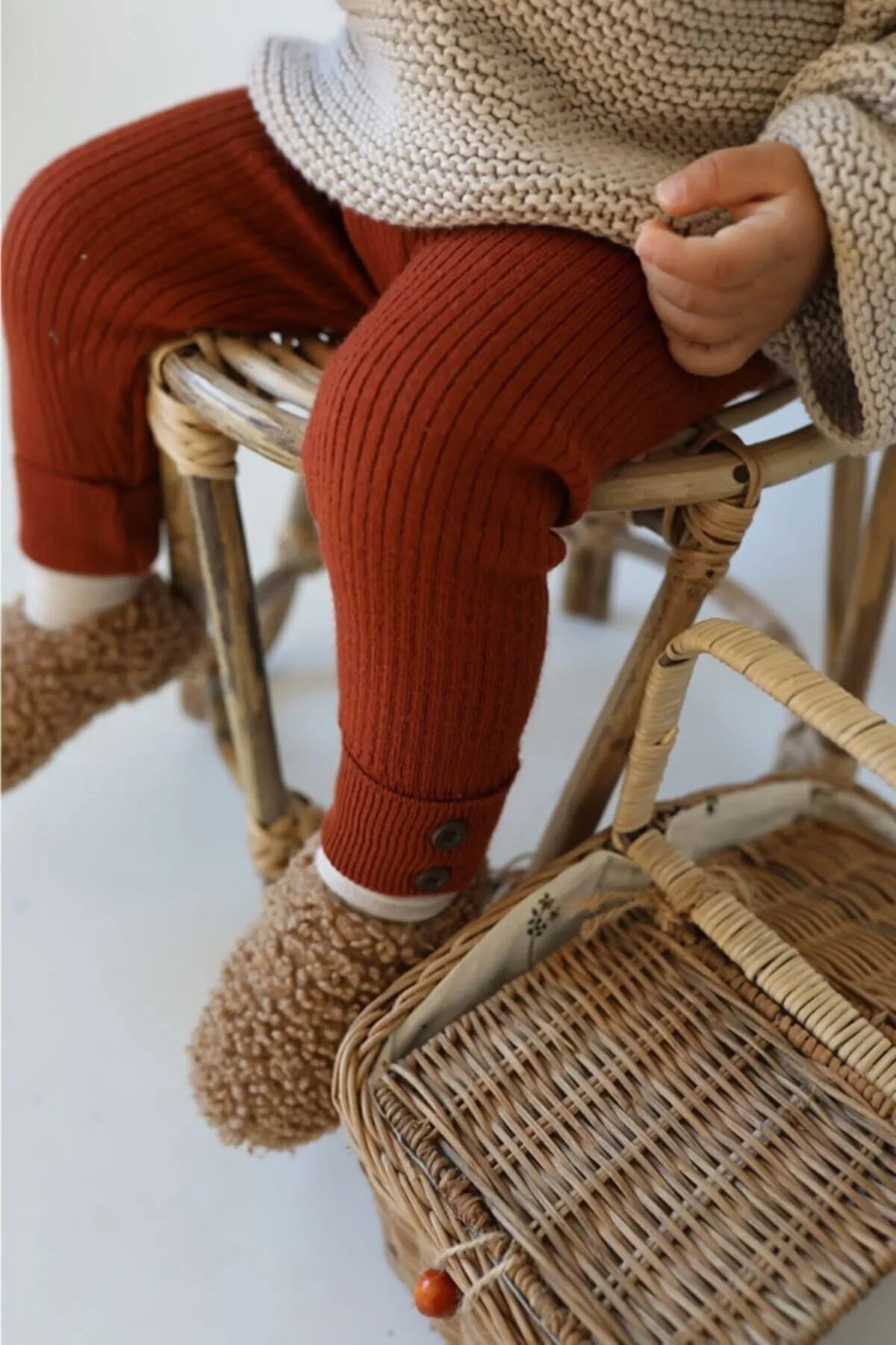 Adorable brick leggings for babies, perfect for fall and winter