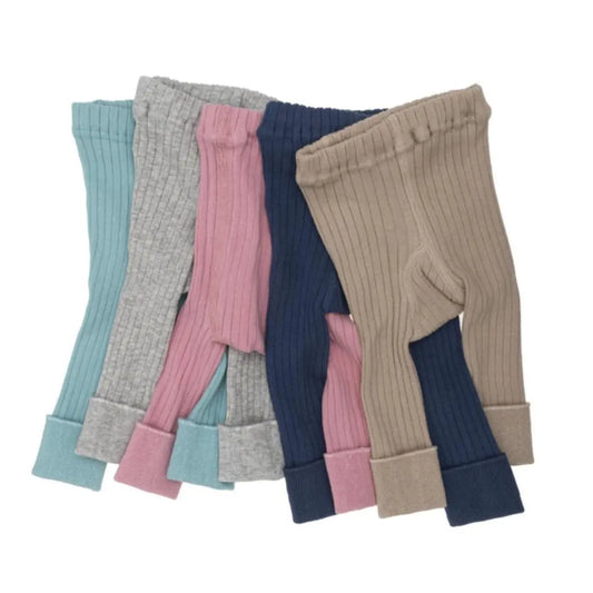 Versatile ribbed tights for everyday wear, available in gray, pink, and beige