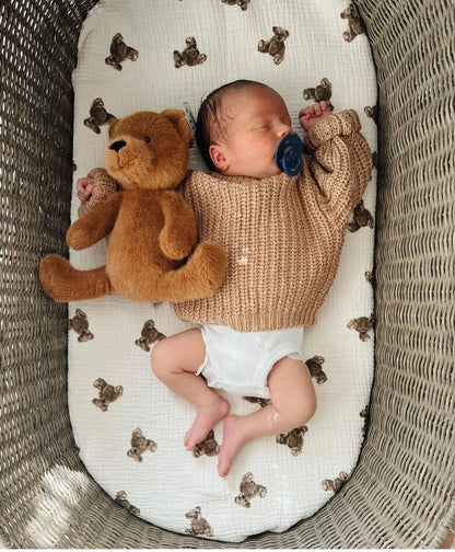 Sweet caramel baby sweater. Cozy and comforting, made from high-quality organic cotton. Unisex design for versatile styling